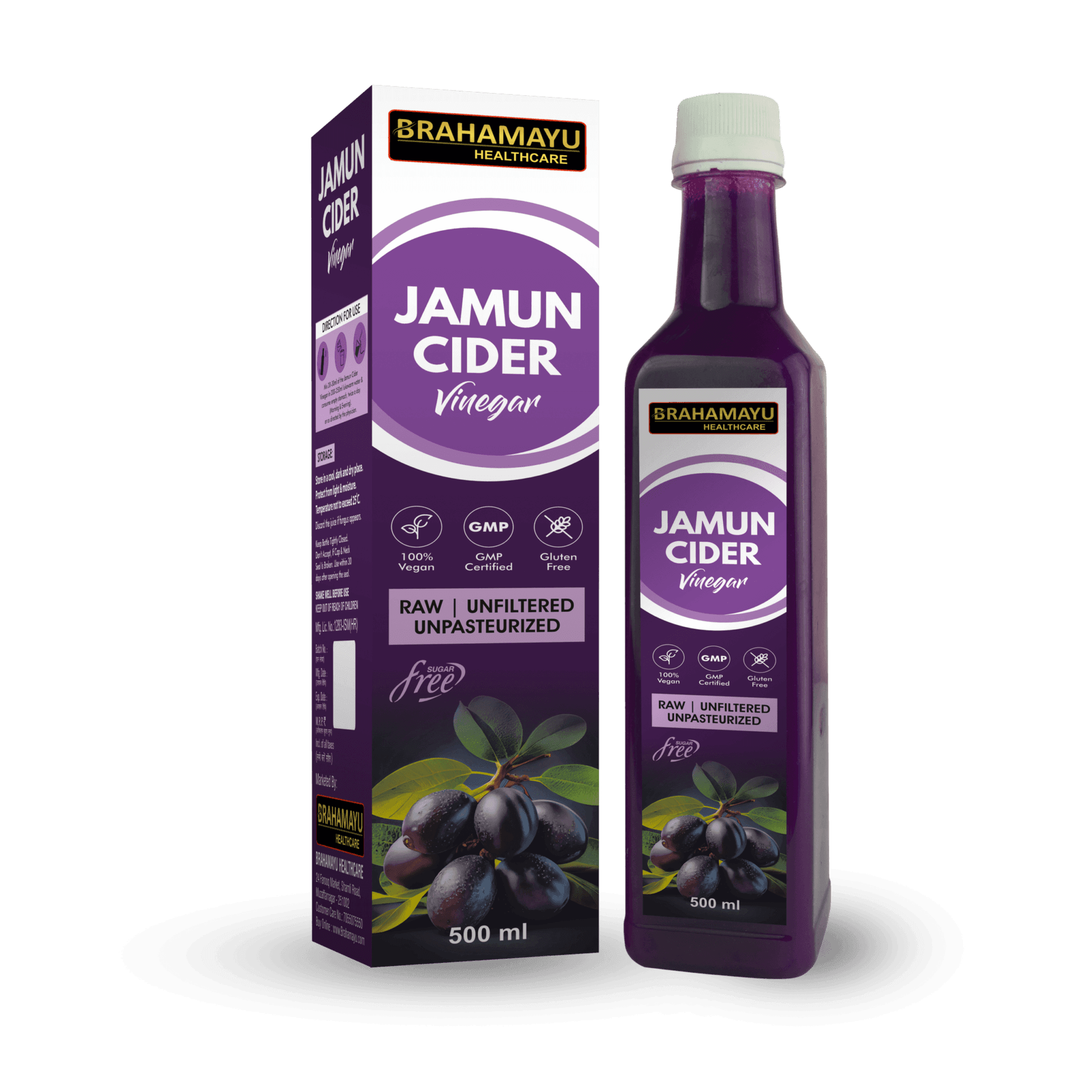 Brahamayu Healthcare Jamun Cider Vinegar 500ml
