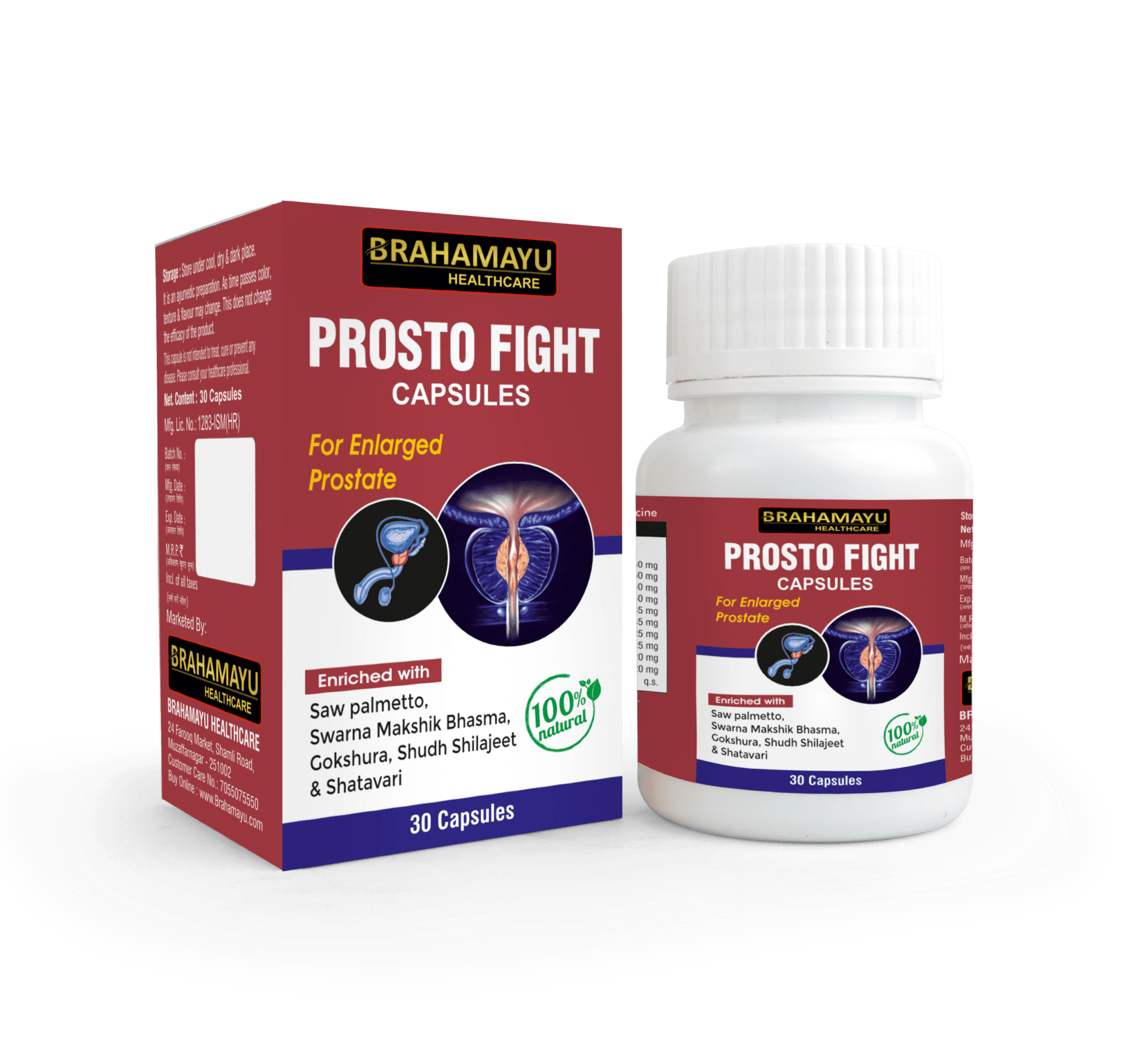 Brahamayu Healthcare Prosto Fight Capsules (30 Capsules)