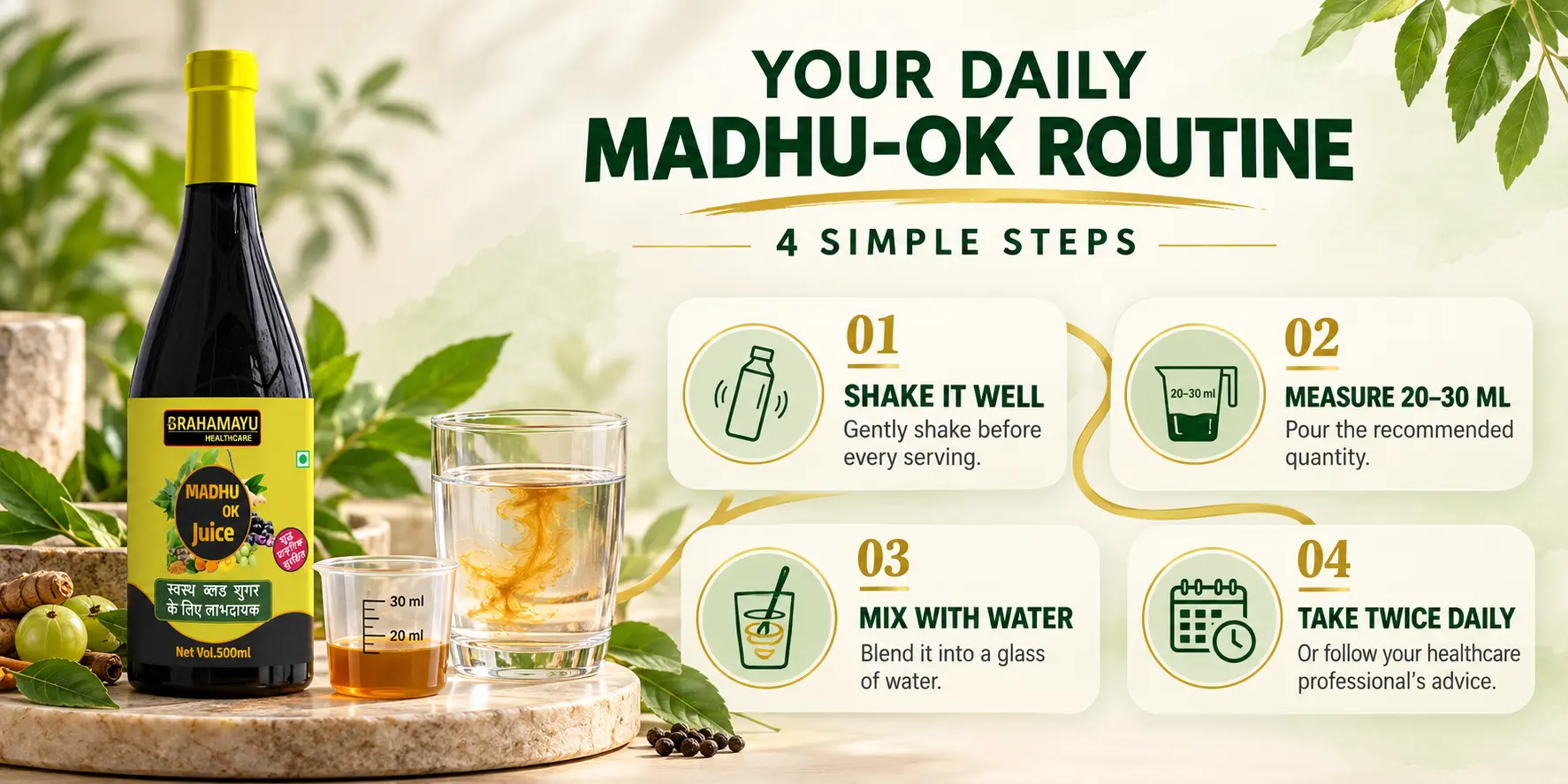 Madhu-OK Juice How To Use